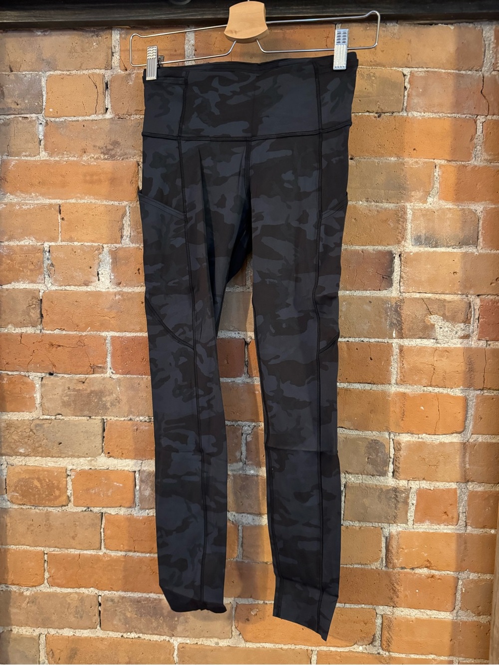 lululemon athletica Black and Charcoal Camo High-Rise Leggings